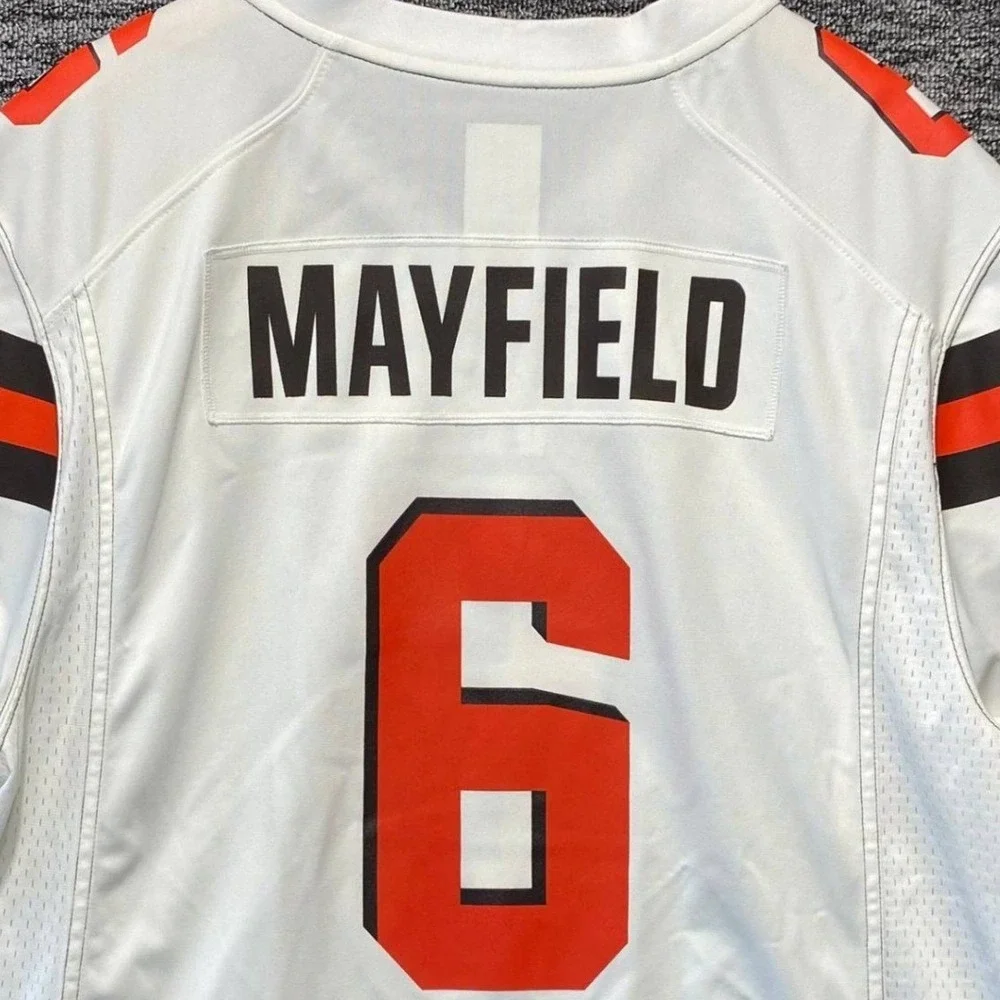 Nike Baker Mayfield Cleveland Browns Jersey Mens XL White NFL On Field Game 6